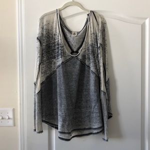 Free People We The Free Waffle Longsleeve Tee (L)